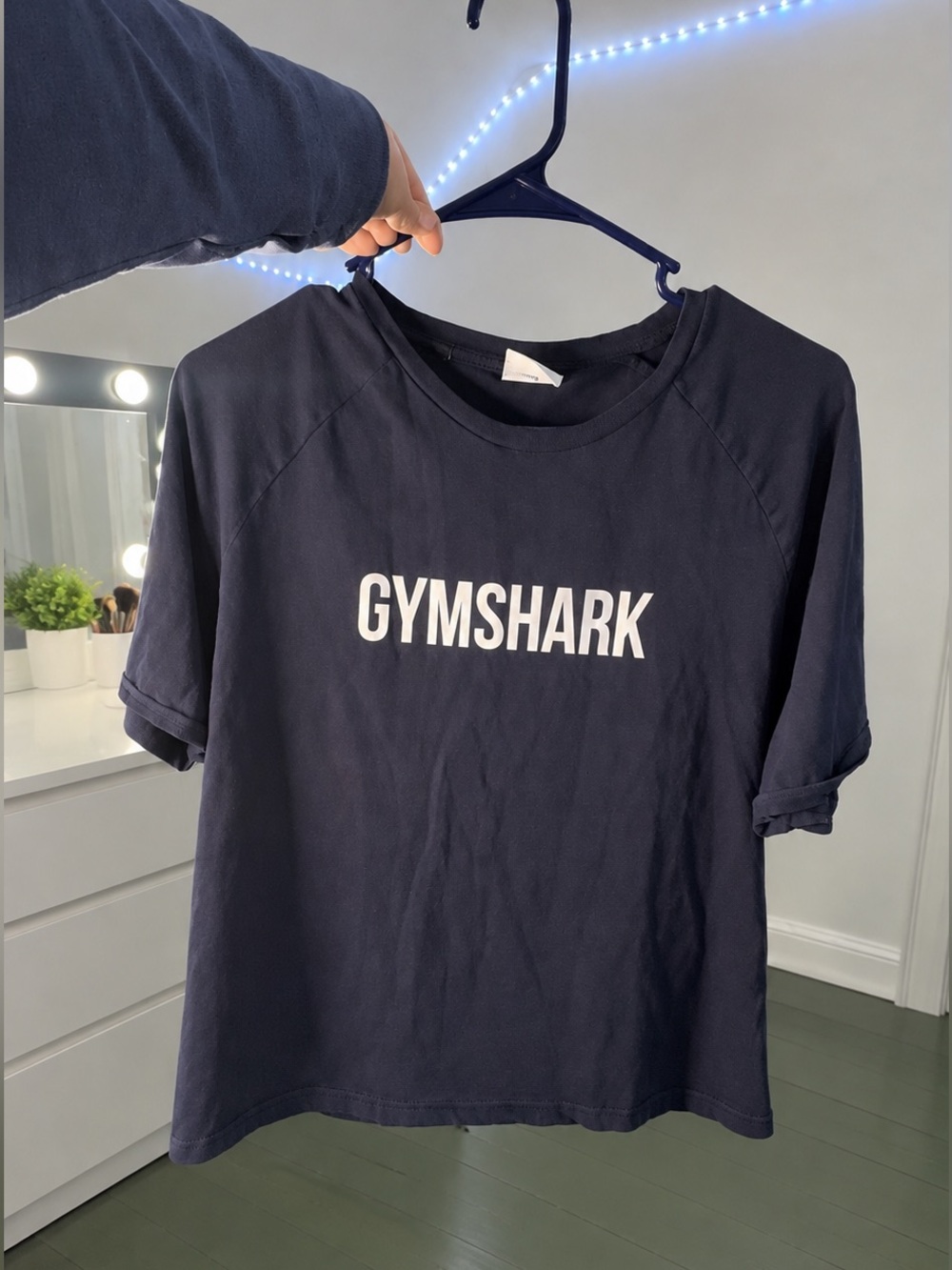 Gymshark Navy Short Sleeve Logo Tee